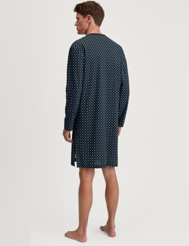 Pijama de una pieza hombre Calida Relax Streamline azul de algodón 2
