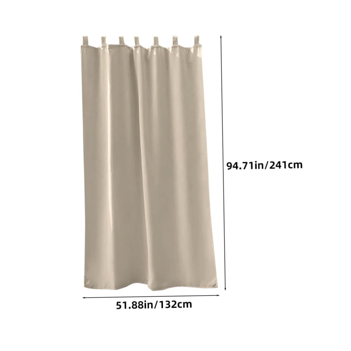 BESPORTBLE Oscurante in Poliestere Pannello Singolo, Beige per Patio