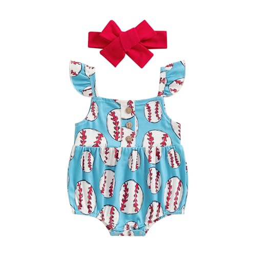 Image of GINEVSAL Valentines Baby Girls Outfits Sleeveless Square Collar Letter Embroidery Plaid Romper Cute Bodysuit with Headband