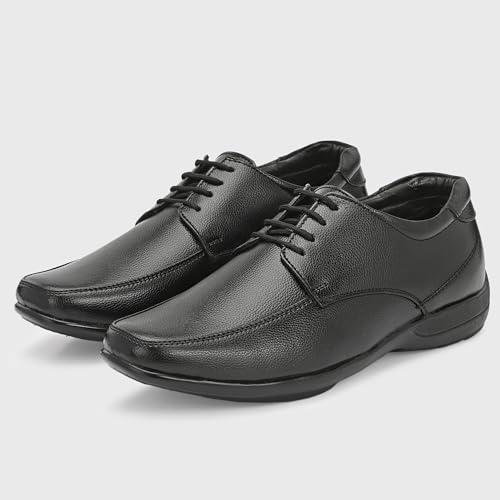 Image of Centrino Formal Shoes for Men | Lightweight Comfortable Office Shoes for Man Stylish | Cushioned Insole Lace-Up Shoes for Men | Durable TPR Sole | Trendy Classic Design Footwear for Men (8116)