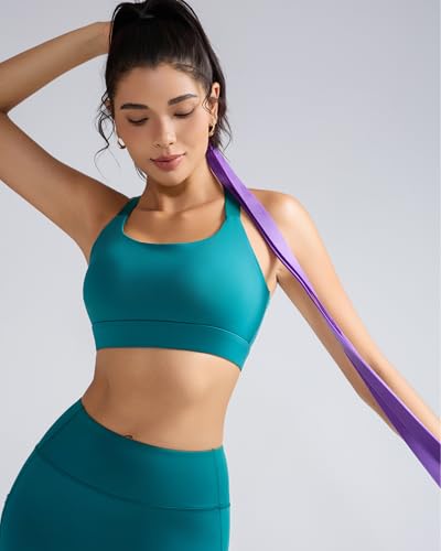 Image of RUNNING GIRL Sports Bra for Women High Support, Molded Cup High Impact Sports Bras with Sewn in Pads Workout Running Bra