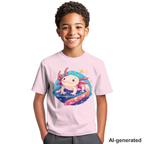 Image of Novelty 3D Graphic T Shirts for Kids Crew Neck Funny Animal Print Short Sleeve Girls Tshirts 3-16 Years