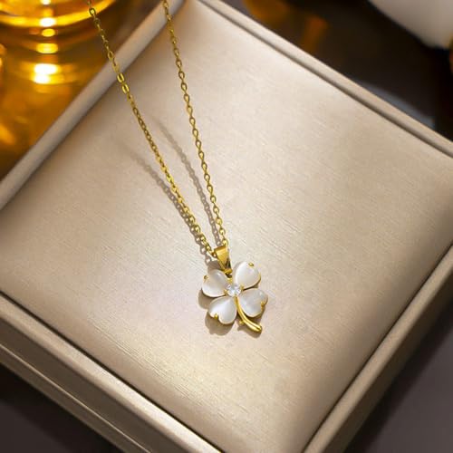 Collier de fleur pendentif polyvalent micro-incrusté haute joaillerie