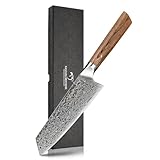 包丁 三徳包丁 Nanfang Brothers ダマスカス+VG10 67層 刃渡り17.5cm 切れ味良い 多機能 料理器具 肉・野菜・果物切り 家庭用 業務用