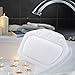 NO Almohadas Bañeras,Relajante Bañera Cojín Antideslizante Almohada de baño con ventosas Anti-Moho PVC Cojín de SPA para Apoyar Cuello y Nuca se Adapta a Todo Tipo de bañera para el hogar (Blanco)