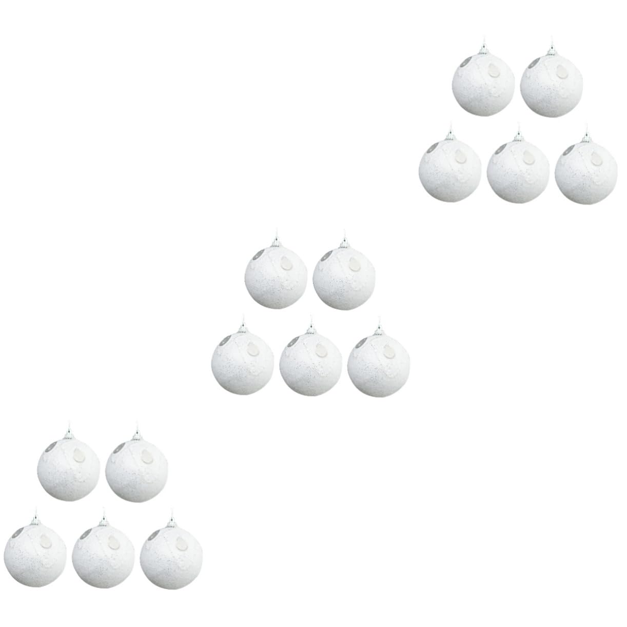 Alipis 15 Piezas Bolas de Navidad Adornos navideños con Bolas de Nieve Bolas de árbol de Navidad con Purpurina Christmas Tree Xmas Tree decoración del árbol de Navidad Party Decoration :