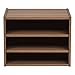 IRIS USA 3-Shelves Modular Wood Stackable Storage Box, Easy Assembly, Customizable, DIY Bookcase, Stacking Storage Organizers, Cube Storage, Cubby Storage System, Home Office Closet, Dark Brown