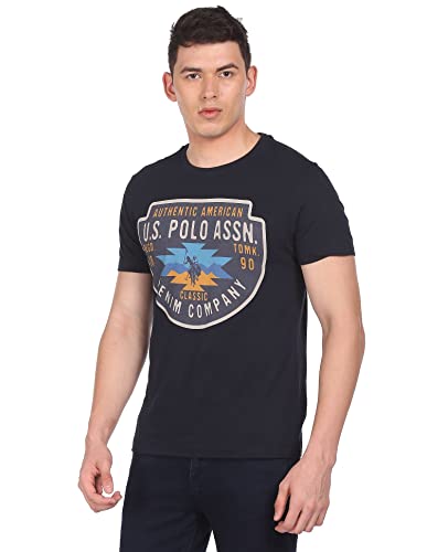 U.S. POLO ASSN. Men Regular Fit Crew Neck Print T-Shirt
