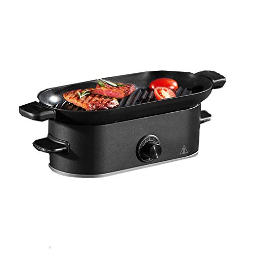 HAZYJT Tischgrill Raclette-Grill Antihaft-Beschichtung Stufenlos Regulierbare Temperatur 2 4 Personen Für Drinnen Und…