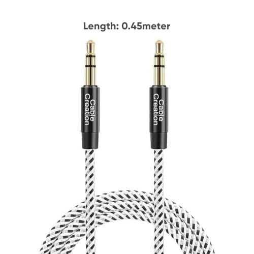 Cable auxiliar 3.5mm macho a macho 1.35m trenzado miniatura 2