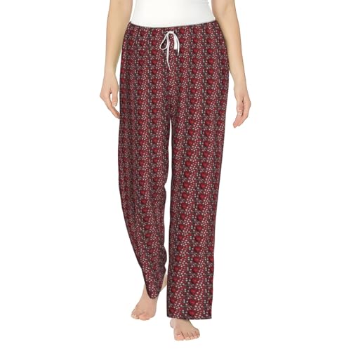 Pantalon de pyjama doux femme imprimé pour des soirées cocooning de Saint-Valentin