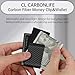 CL CARBONLIFE Carbon Fiber Wallet Money Clip for Cash and Credit Card, Super Slim & Light Minimalist Holder Clip for Men (Matte Black, 2.8