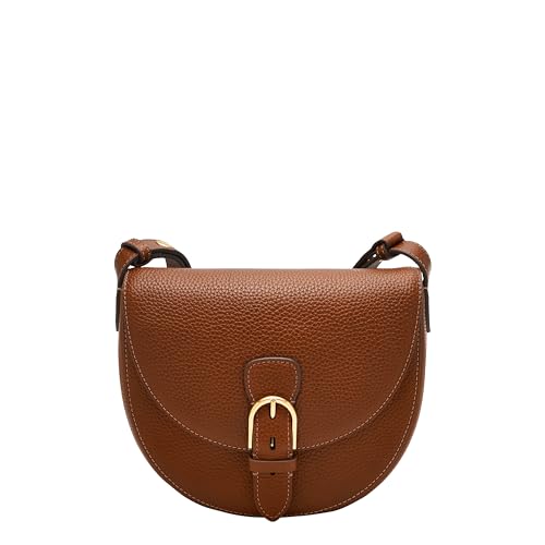 Fossil Women's Everleigh Leather Flap Crossbody Purse Handbag