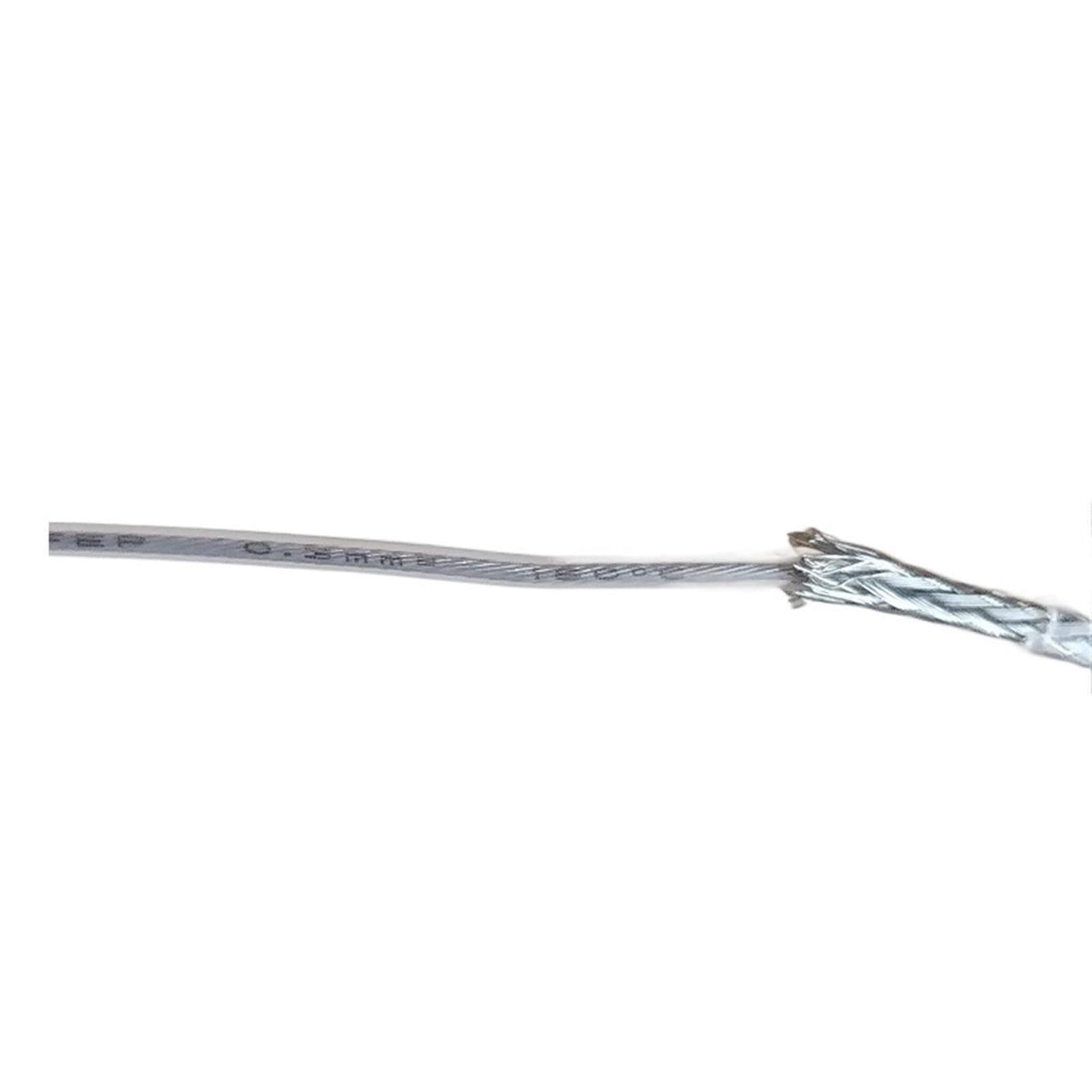 filo elettrico, Cavo LED intrecciato in rame stagnato trasparente 4-100 metri(18awg(0.75mm2),30M)