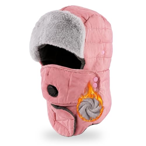 Image of SANNIDHI Winter Cap for Women Men Windproof Balaclava Ski Thermal Hat