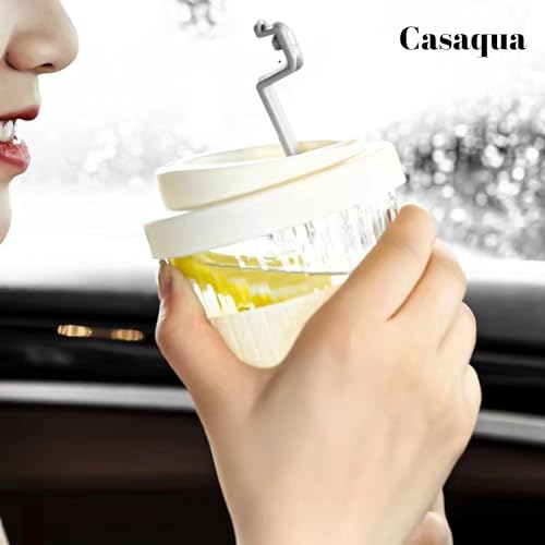 Image of Reusable Glass Coffee Cup with Lid & Silicone Sleeve - 500ml, Set of 1, Portable Borosilicate Glass Travel Mug, Leak-Resistant Coffee Tumbler with Carry Strap, Tea Cup for Home, Office