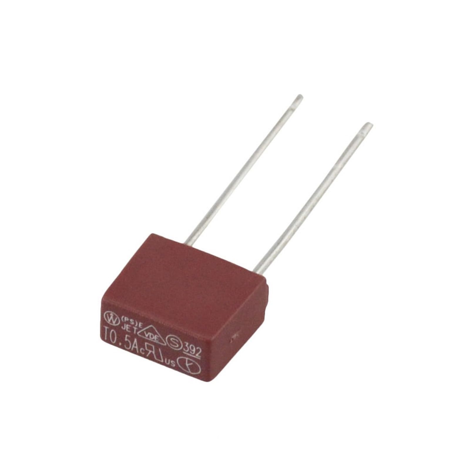 KNIUWMBMH 50PCS 0.5A 1A 2A 3.15A 4A 5A 6.3A 250V 392 Square Plastic Fuse T2A for LCD TV Power Board Commonly Used Fuses Slow Blow Fuse(0.5a)