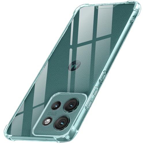Image of TheGiftKart Crystal Clear Back Cover Case for Motorola Moto Edge 50 5G | Shock Proof 360 Protection | Hard Clear Back Cover Case for Motorola Moto Edge 50 5G (PC & TPU, Transparent Bumper)