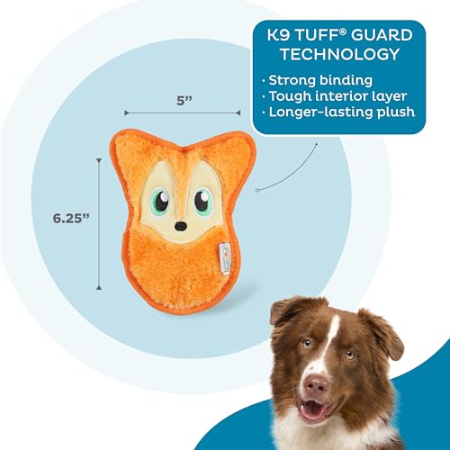 Outward Hound Durablez Tough Plüsch Squeaky Hundespielzeug, Fuchs, Orange, XS