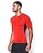 Under Armour Men's UA Heatgear Armour Exo Short Sleeve Compression Shirt Bolt Orange/Academy T-Shirt MD