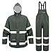VUVEA Rain Suit For Men & Women Waterproof Heavy Duty Rain Gear Reflective Jacket & Bib Pants for Fishing Outdoor Work Raincoats