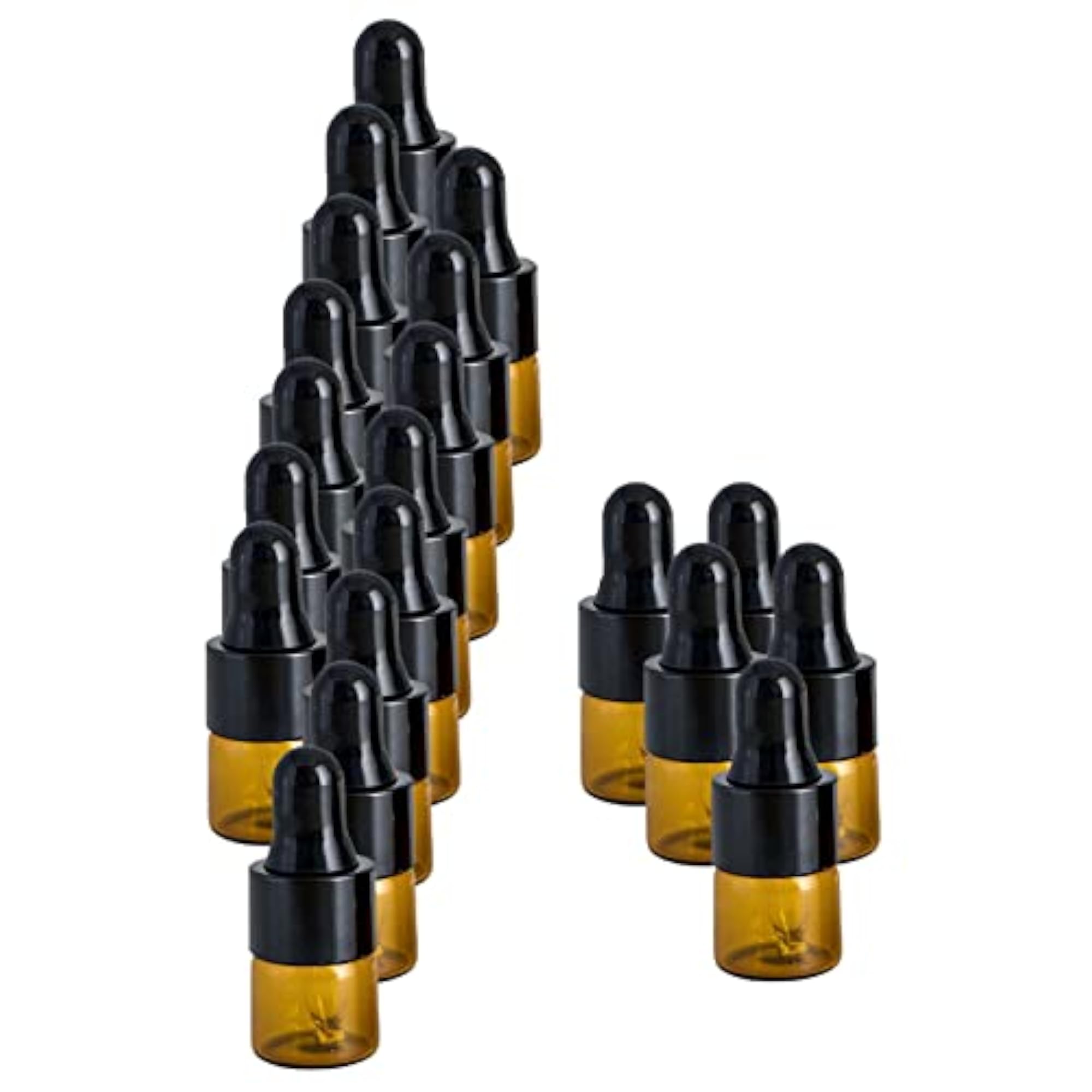 Small Dropper Bottles with Glass Eye Dropper, 1Ml