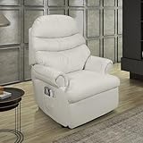 Poltrona do Papai Reclinável Cadeira Corano Soft Vovô (GELO)