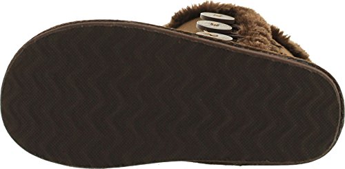 Forever Link Girls Aling-33K Faux Suede Buckle Comfort Mid Calf with Lined Faux Fur4