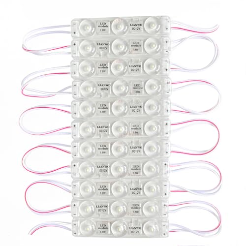 2835 LED Modules 200 Pieces - 3 LED High Intensity 150LM Commercial Light Strip, IP68 Waterproof...