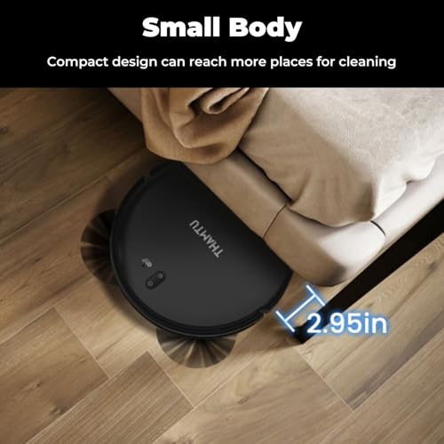 Thamtu Robot Vacuum and Mop for Hardwood Floor Low Pile Carpet Pet Hair - image 3