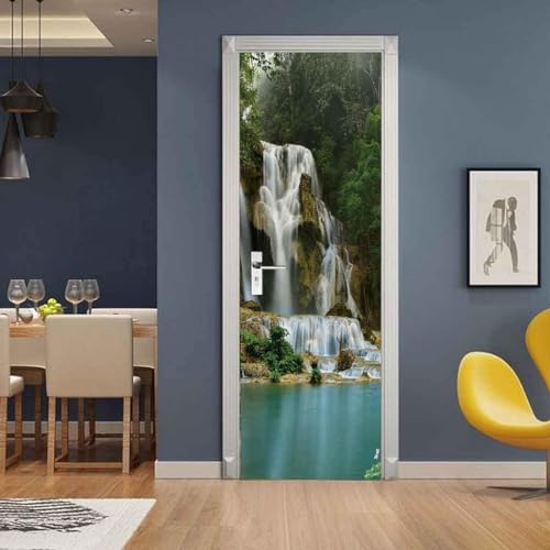 3D Paisaje Alpino Póster De Puerta, Pegatina Autoadhesiva Para Puerta, Papel Tapiz, Mural Artístico, Pegatina De Pared, Foto 88 X 200 Cm Para Sala De Estar, Dormitorio, Baño, Cocina, Ofici-8095721345