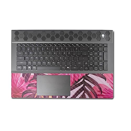 Image of MightySkins Carbon Fiber Skin Compatible With Alienware M18 R1 (2023) Full Wrap Kit - Tropical Pink | Protective, Durable Textured Carbon Fiber Finish | Easy To Apply & Change Styles | Made in the USA
