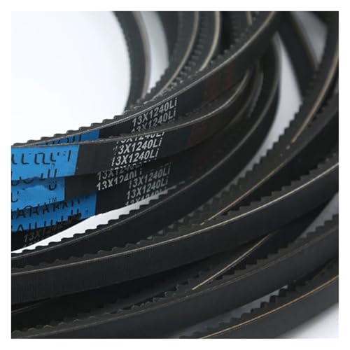 Belt Transmission Cogged V Belt Type AX 13X Drive Rubber Toothed Conveyor Belts Transport Strap 1080 1120 1250 1370 1448 1500 1600 1675mm Drive Belt(Li 1549mm)