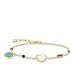 Produktbild THOMAS SABO Damen-Armband Riviera Colours 925 Sterling Silber gelbgold vergoldet Länge von 16 bis 19 cm A1764-490-7-L19v