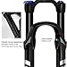 YFGSFWTS Mountain Bike Suspension Fork 27.5/29inch Travel 120mm 1-1/8