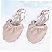 HAPINARY 1pair Elastic Band Dance Shoes for Adults Half Toe Ballet Shoes Non- Breathable Design for Ballet Yoga Modern Dance Material