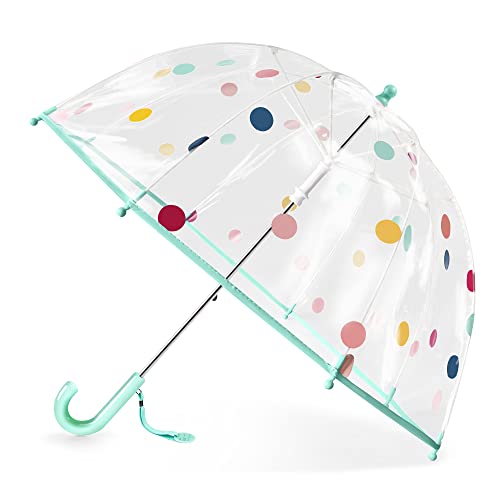 Parapluie transparent à bulles pour enfants RONIARE : la solution coupe-vent pour marcher sous la pluie