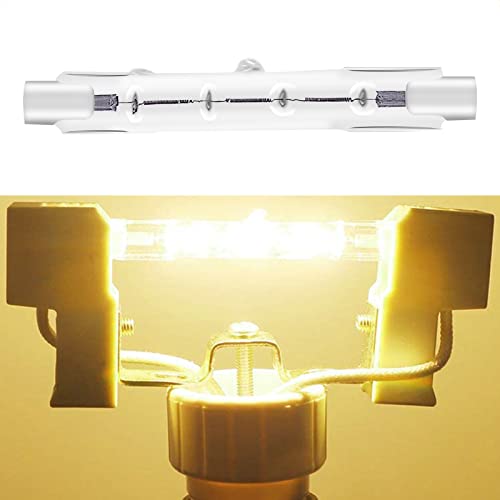 YuZhou 5 PCS 8X 78mm J78 R7s Linear Halogen Floodlight Tungsten 120W Double Ended Floodlight Bulbs Tungsten Halogen Bulb Lamp Dimmable Security Light Bulb Diall Liner Lamps （Energy Class C - Image 4