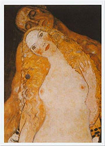Adam And Eve by Gustav Klimt 28 X 20 Art Print Poster