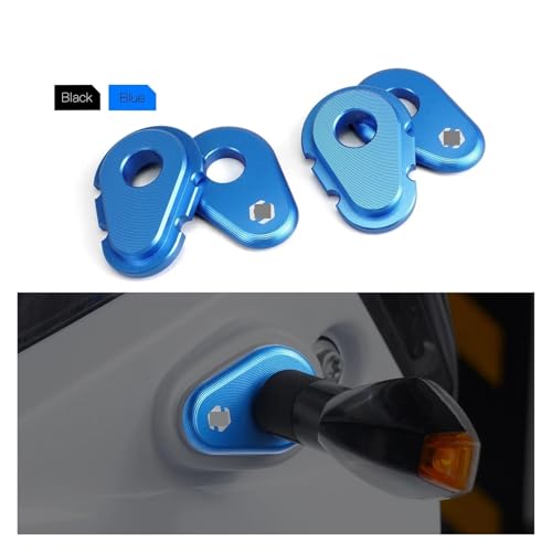Intermitentes de moto para XTZ700 World Raid en aluminio azul 4