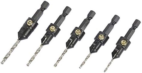 Set 5 Svasatori Per Metallo HSS - Angolo 82°, Per Legno E Metallo, Diametri 6-19mm, Con Attacco Esagonale - Foto 7