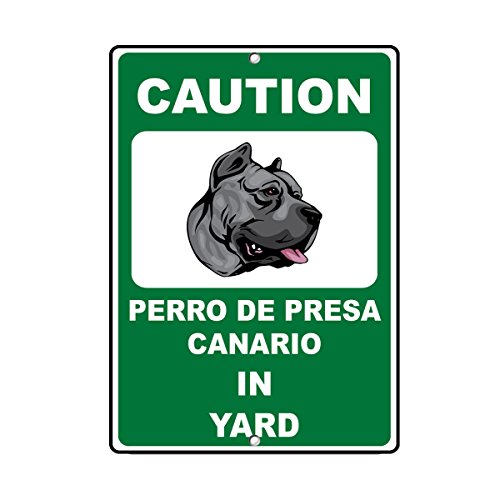 PERRO DE Presa Canario Dog Caution Novelty Fun SignVinyl Sticker ...