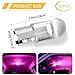 YUPIKJI 30PCS 194 Car LED Light Bulbs, License Plate Light, 168 2825 W5W Wedge COB LED Bulbs, Super Bright 0.36w 12V T10 6000K Lighting Accessories for Dome Map Door Courtesy Lights (Pink Purple)