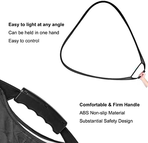 Selens 5 in 1 80cm Light Reflector Photography Diffuser Triangle Collapsible Lighting with Handle Gold/Silver/White/Black/Translucent for Photo Studio Portrait Product Indoor Outdoor Shooting