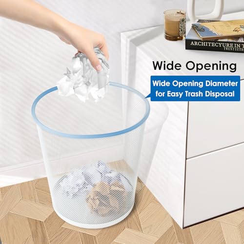 Image of Office Mesh Trash Cans (10-Pack 4 Gal),Open Metal Wire Wastebaskets, Mesh Office Garbage Can,Waste Basket Trash Can for Near Desk,Wire Garbage Container Bin for Home,School