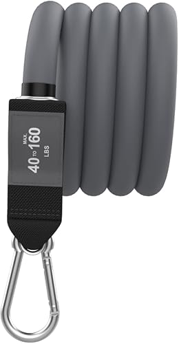 Miniatura 4 de Bodylastics Banda de resistencia apilable, banda de ejercicio de tubo de resistencia individual, bandas de entrenamiento patentadas con tecnología