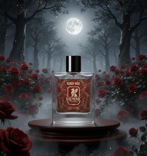 Image of DAEMONIC Rose & Danhil Sandalwood Eau de Parfum | Unisex Floral Woody Perfume with Musk, Patchouli & Bergamot | Long-Lasting Natural Luxury Fragrance | Premium EDP 50ml (Rose Perfume) | For Men & Women