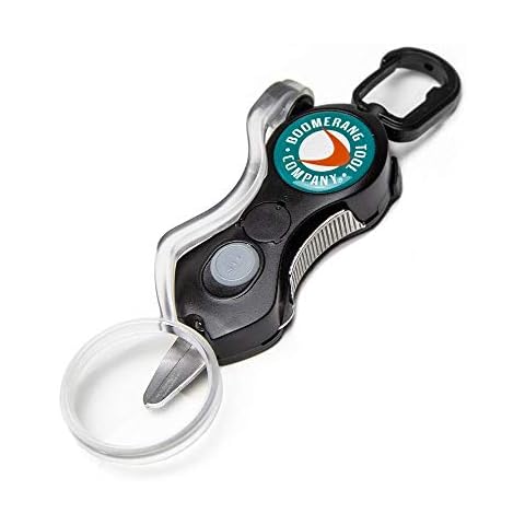 Boomerang Tool Company Cheater SNIP Fishing Line Cutter with U/V LED Light, Magnifying Glass and Stainless Steel Blades That Cut Braid Clean and Smooth Everytime! (Black) Cover