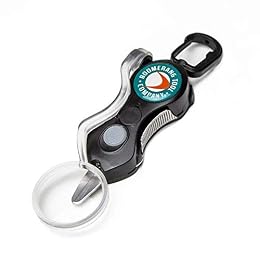 Boomerang Tool Company Cheater SNIP Fishing Line Cutter with U/V LED Light, Magnifying Glass and Stainless Steel Blades That Cut Braid Clean and Smooth Everytime! (Black)