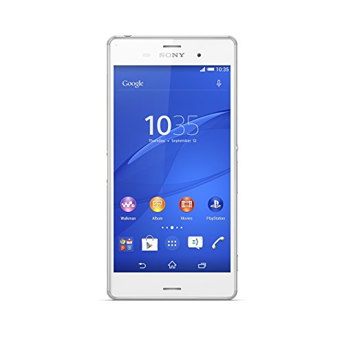 Sony Xperia Z3 - Smartphone Libre Android (Pantalla 5.2 , cámara 20.7 MP, 16 GB, Quad-Core 2.5 GHz, 3 GB RAM), Blanco (Importado)